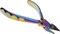 The Beadsmith Chroma Series Flush Cutter, 5.25 inches with hardened stainless-steel head, rainbow titanium coating, contoured comfort grip handle and double-leaf spring, tool for jewelry making